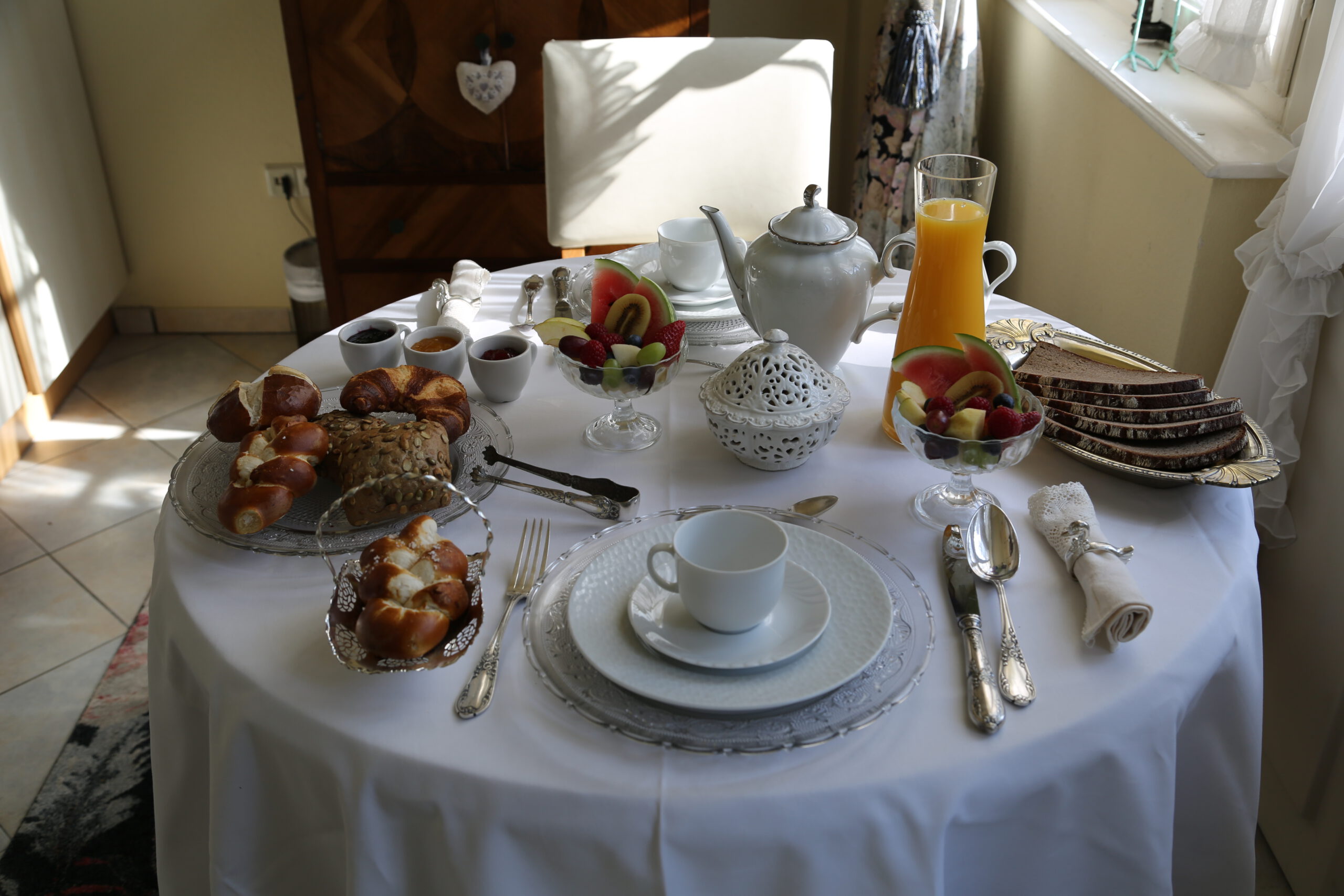 Essen im Apartment Sanssouci