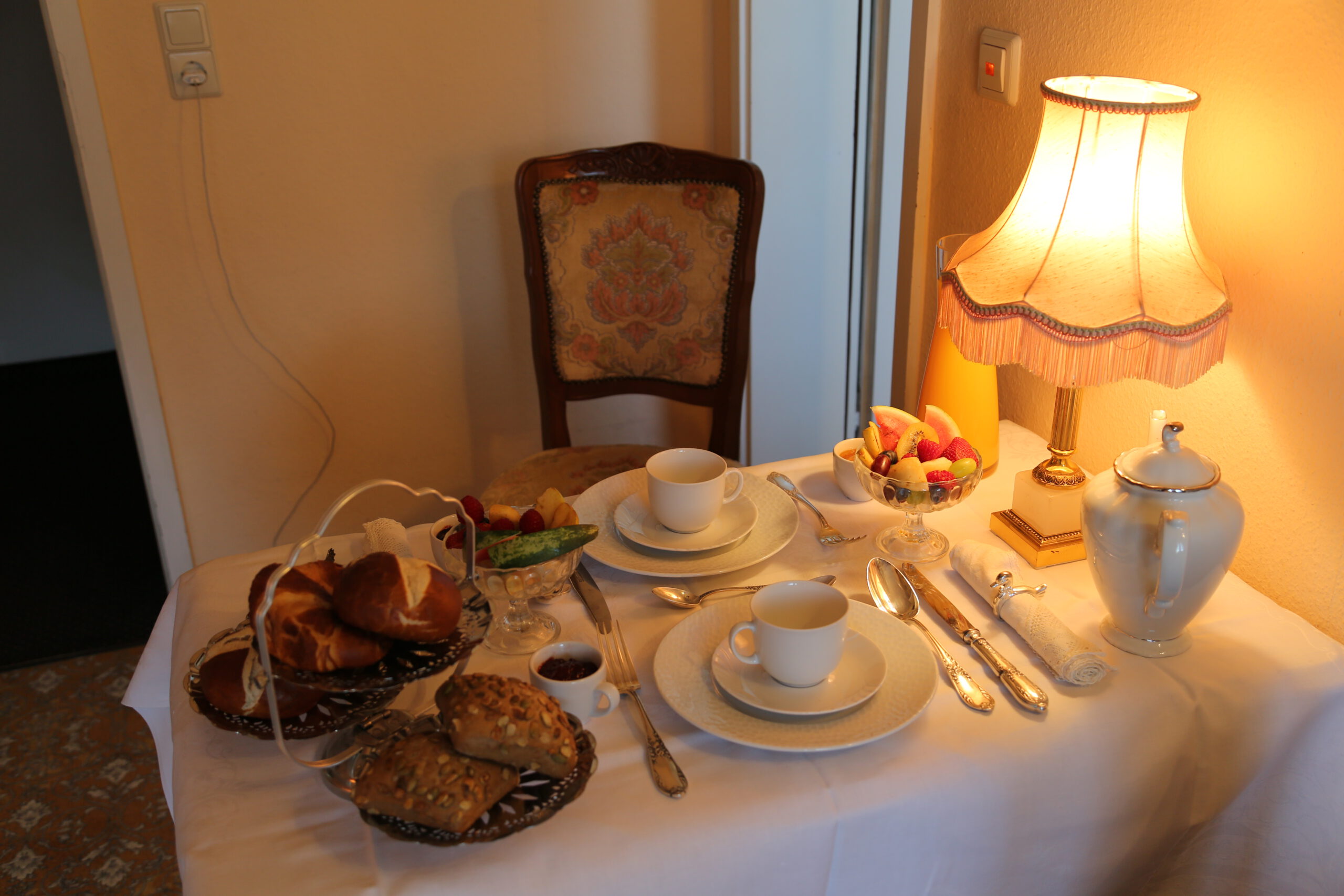 Essen im Apartment Oppenheimer